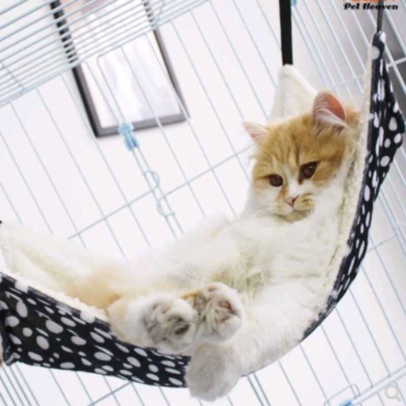 Cat cat hammock hanging nest cat cage with hammock hanging cat bed cat litter cat swing warm hanging bed four seasons cat mat - The Pet Supply Store 