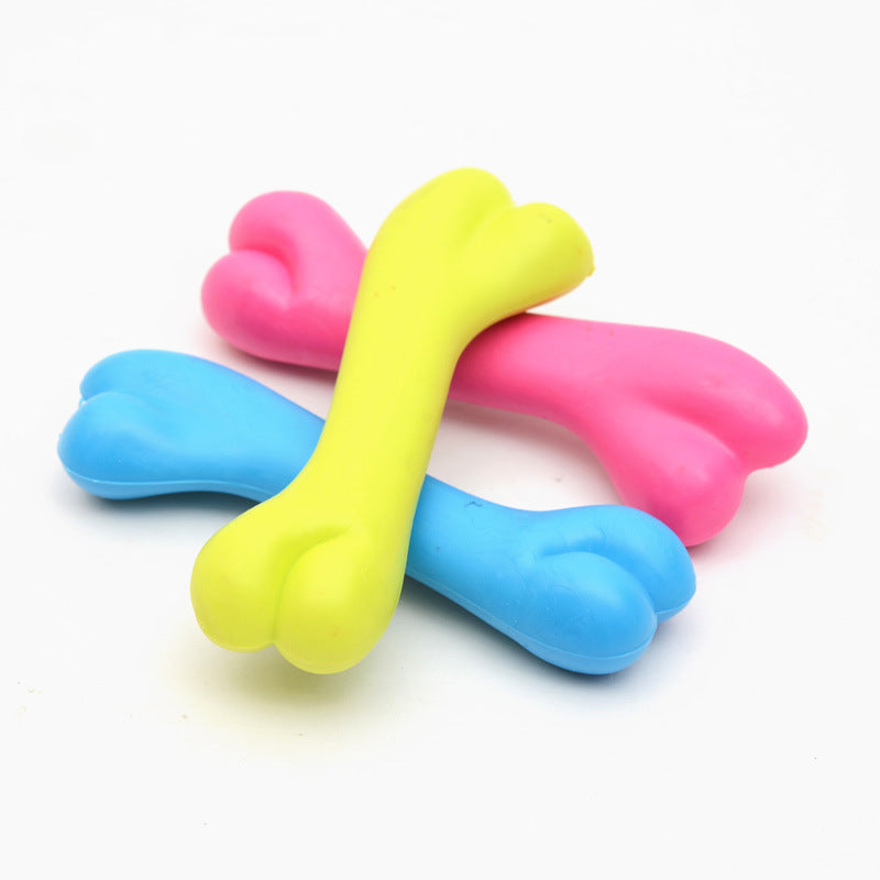 Pet Toys, Rubber Bite Resistant Toys, High Quality Dog Bone Type - The Pet Supply Store 