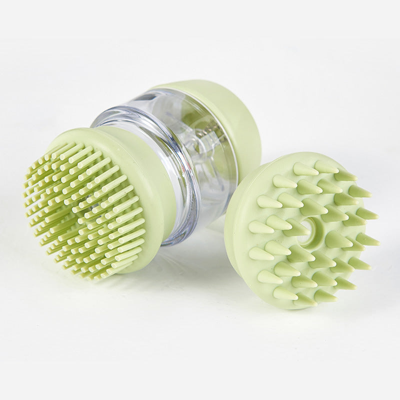 Pet Bath Brush Silicone Massage Clean Beauty Comb Brush - The Pet Supply Store 