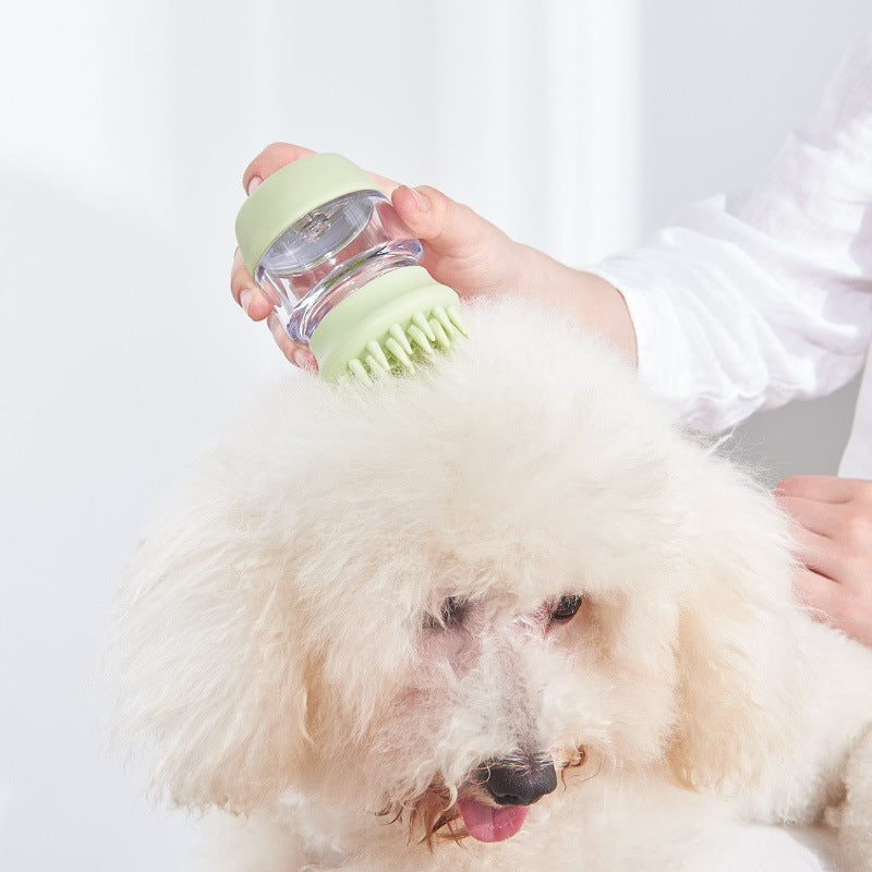 Pet Bath Brush Silicone Massage Clean Beauty Comb Brush - The Pet Supply Store 