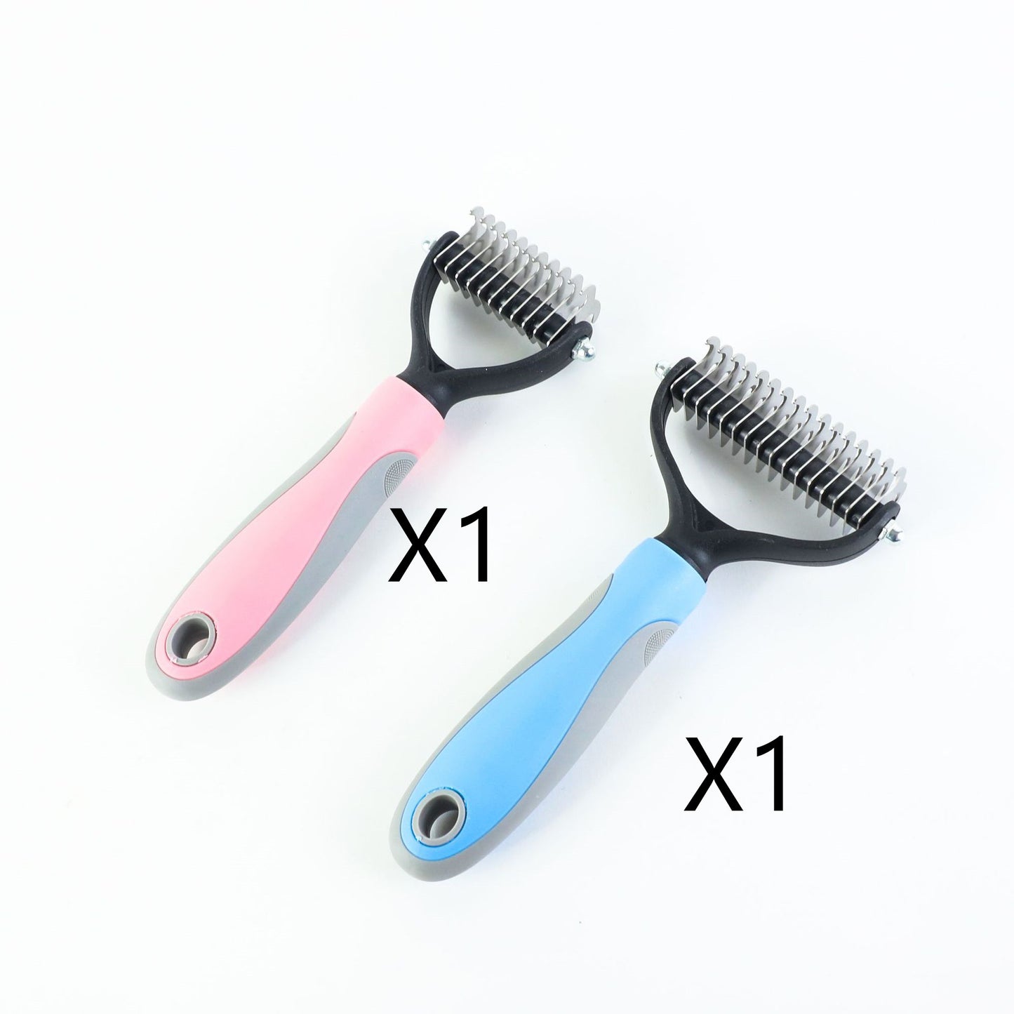 Stainless Double-sided Pet Brush Hair Removal Comb Grooming Dematting Dog Grooming Shedding Tools - The Pet Supply Store 