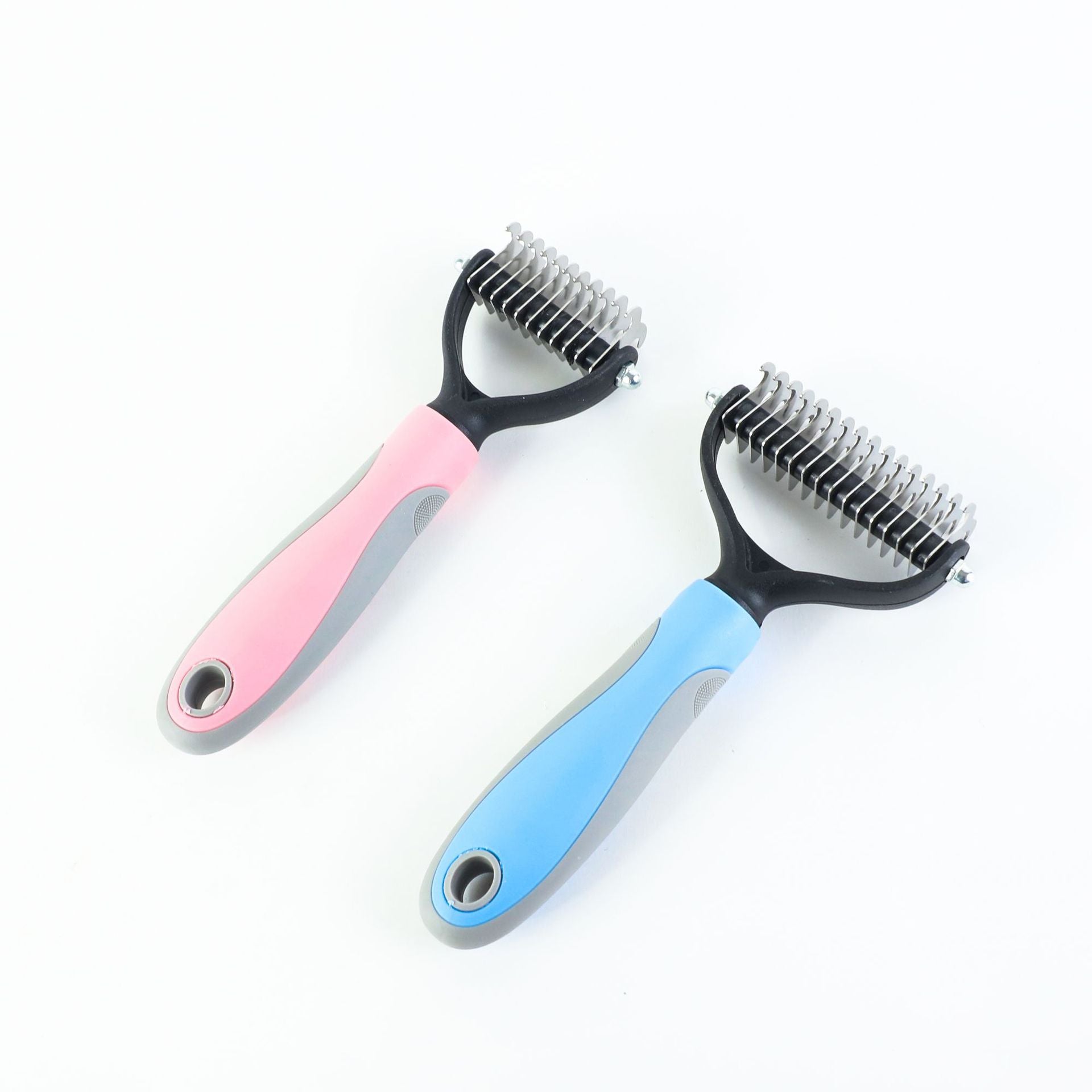 Stainless Double-sided Pet Brush Hair Removal Comb Grooming Dematting Dog Grooming Shedding Tools - The Pet Supply Store 