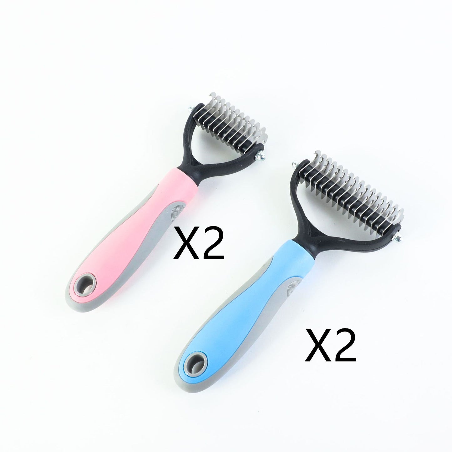 Stainless Double-sided Pet Brush Hair Removal Comb Grooming Dematting Dog Grooming Shedding Tools - The Pet Supply Store 