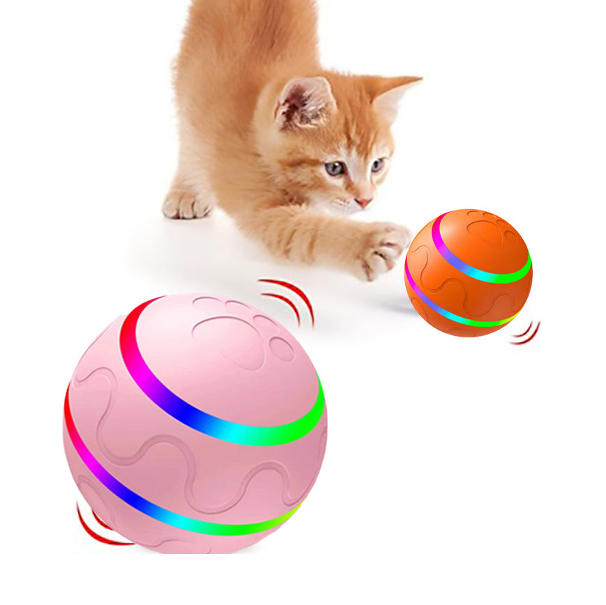 Pet New Cat Wicked Ball Toy Intelligent Ball USB Cat Toys Self Rotating Ball Automatic Rotation Ball - The Pet Supply Store 