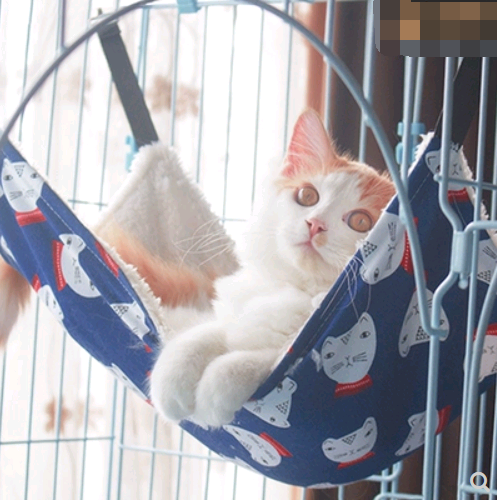 Cat cat hammock hanging nest cat cage with hammock hanging cat bed cat litter cat swing warm hanging bed four seasons cat mat - The Pet Supply Store 