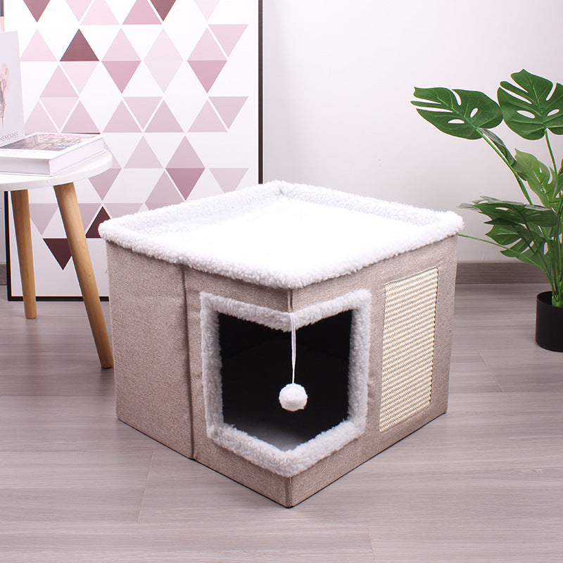 Cloth Cube Cat Nest Foldable - The Pet Supply Store 