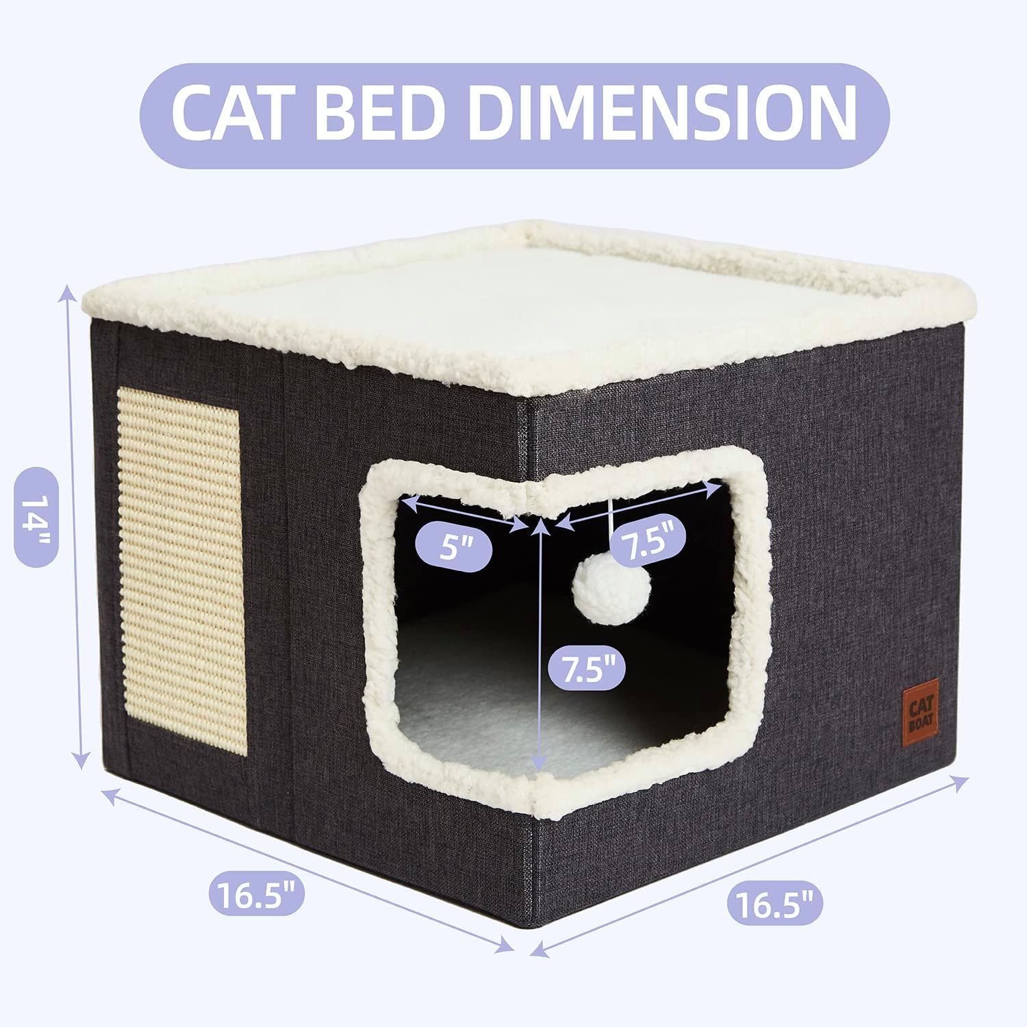 Cloth Cube Cat Nest Foldable - The Pet Supply Store 